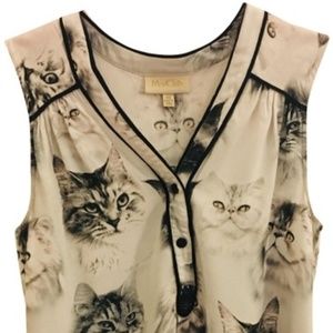 ModCloth Cafe Au Soleil Sleeveless Blouse